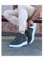 Wagoon WG032 Haki Bağcıklı Sneakers  Yarım Bilek Bot